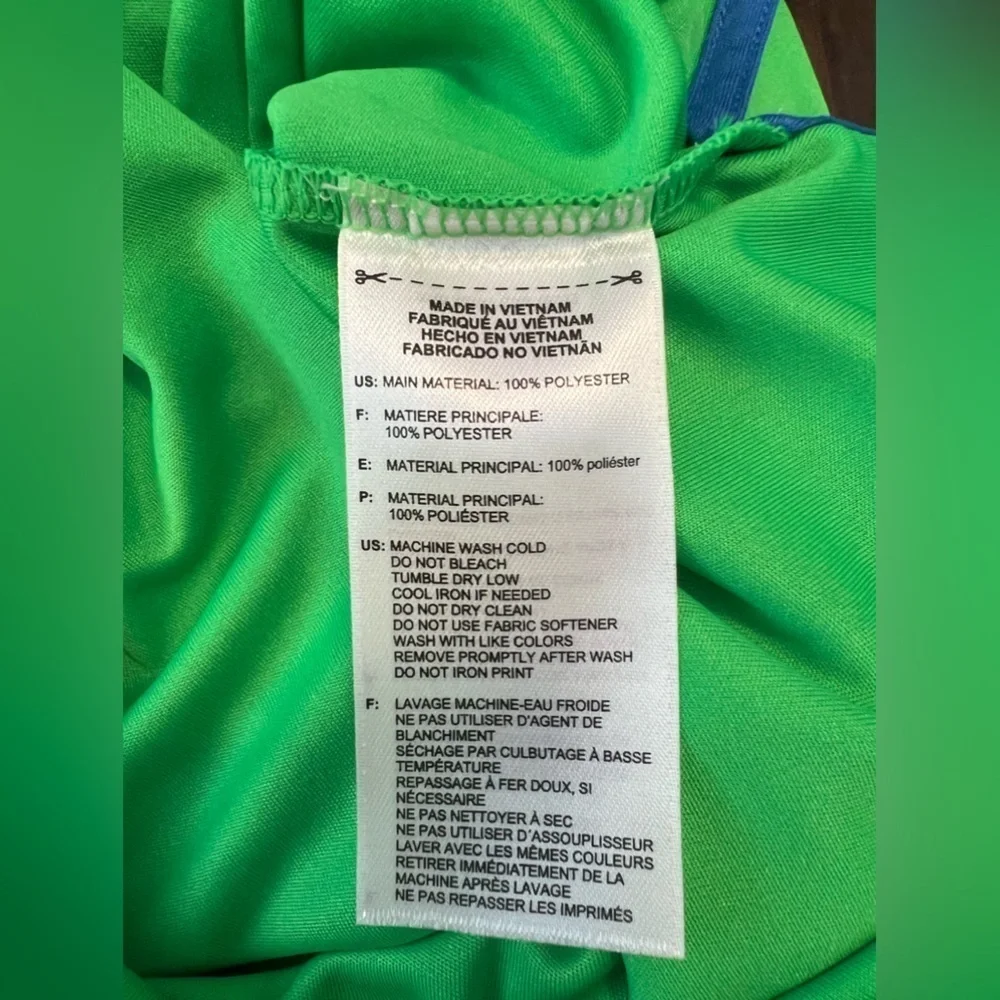 Adidas Performance Golf Polo Size Men’s XL Color Green With Blue Logo An…